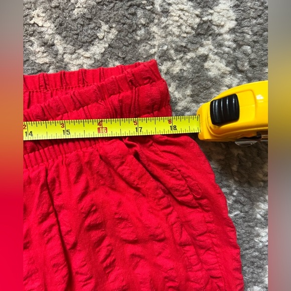 100% cotton Woman Within Vibrant Red Textured Pants size 20W (SKU P203) - Picture 9 of 11